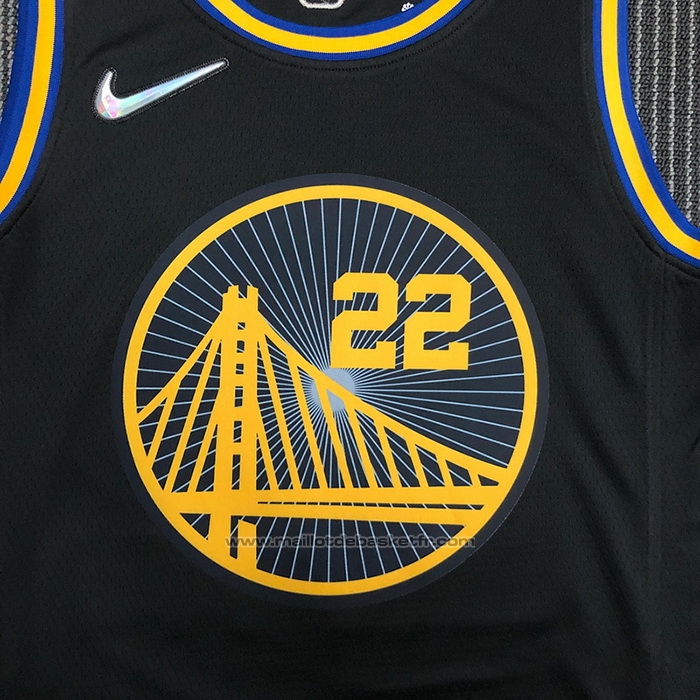 Maillot Golden State Warriors Andrew Wiggins #22 Ville 2021-22 Noir